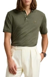 Polo Ralph Lauren Classic Fit Soft Cotton Polo Shirt In Service Green Heather