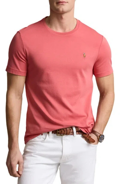 Polo Ralph Lauren Solid Cotton T-shirt In Adirondack Berry