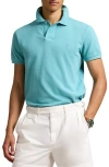 Polo Ralph Lauren Custom Slim Fit Mesh Polo Shirt In Deep Seafoam