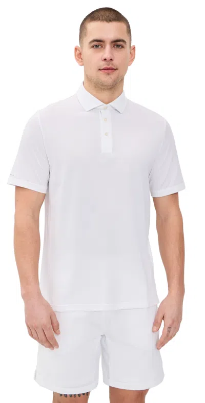 Polo Ralph Lauren Solid Tour Pique Polo Ceramic White