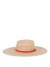 Polo Ralph Lauren Wide Brim Straw Hat In Beige