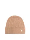 Polo Ralph Lauren Cable-knit Beanie Hat In Brown