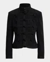Polo Ralph Lauren Soutache-trim Band Jacket In Black