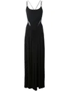 Polo Ralph Lauren Spaghetti Strap Maxi Dress In Black