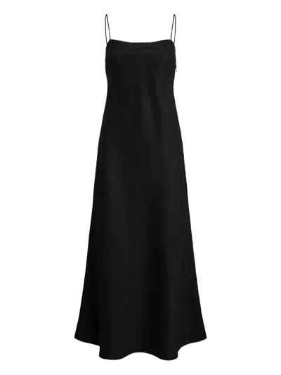 Polo Ralph Lauren Spaghetti-strap Slip Dress In Black