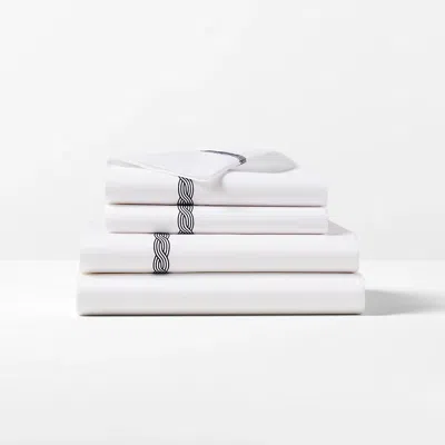 Polo Ralph Lauren Spencer Cable Embroidery Sheet Set In Navy