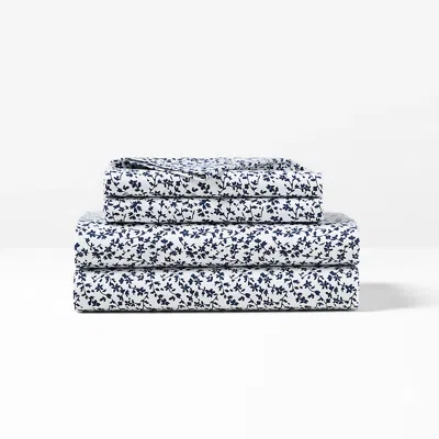 Polo Ralph Lauren Spencer Sateen Floral Sheet Set In Navy