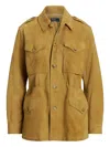 Polo Ralph Lauren Split Suede Field Jacket In Yellow