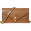 Polo Ralph Lauren Sport Calf Leather Chain Wallet In Brown