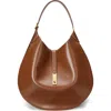 Polo Ralph Lauren Polo Id Large Hobo Shoulder Bag In Brown