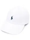 Polo Ralph Lauren White Baseball Cap With Horsebit Embroidery In Cotton Man In White