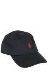 Polo Ralph Lauren Black Baseball Cap With Logo Embroidery In Cotton Man In Black