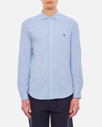 Polo Ralph Lauren Sport Cotton Shirt In Sky Blue
