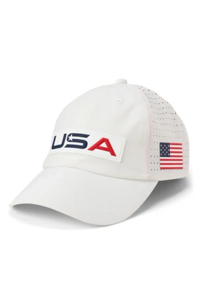 Polo Ralph Lauren Sport M1 Baseball Cap In White