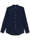 Polo Ralph Lauren Slim Fit Oxford Shirt In Blue