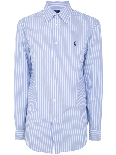 Polo Ralph Lauren Sport Shirt In Blue