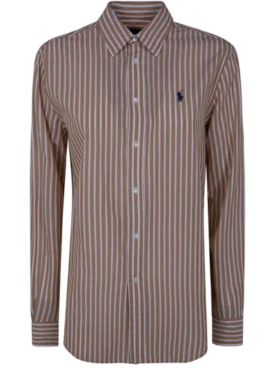 Polo Ralph Lauren Sport Shirt In Brown