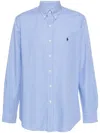 Polo Ralph Lauren Slim Fit Checked Stretch Poplin Shirt In Blue
