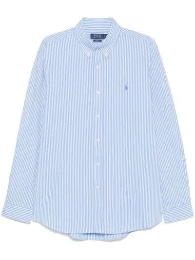 Polo Ralph Lauren Sport Shirt Long Sleeve In Blue