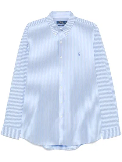Polo Ralph Lauren Sport Shirt Long Sleeve In Blue