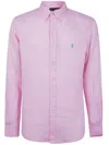 Polo Ralph Lauren Long Sleeve Button-down Collar Shirt In Pink