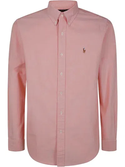Polo Ralph Lauren Slim-fit Cotton Oxford Shirt In Pink