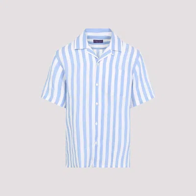 Polo Ralph Lauren Sport Ss Shirt In Cornflower Blue White