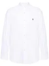 Polo Ralph Lauren Polo Pony-embroidered Long-sleeve Shirt In White