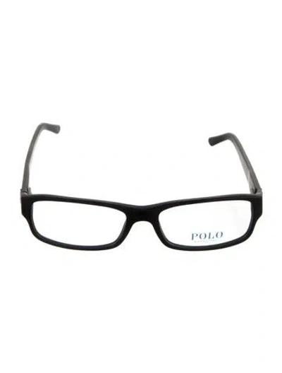 Pre-owned Polo Ralph Lauren Square Eyeglasses In Black