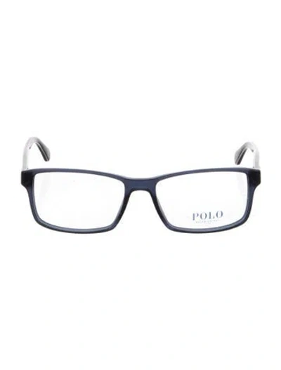 Pre-owned Polo Ralph Lauren Square Eyeglasses In Blue