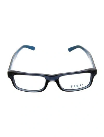 Pre-owned Polo Ralph Lauren Square Eyeglasses In Blue