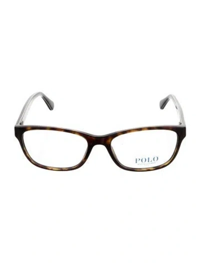 Pre-owned Polo Ralph Lauren Square Eyeglasses In Brown