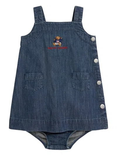 Polo Ralph Lauren スクエアネック デニムワンピース In Blue