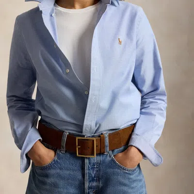 Polo Ralph Lauren Square-buckle Wide Suede Belt In Cinnamon