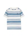 Polo Ralph Lauren Baby Striped Cotton T-shirt In Multicolour