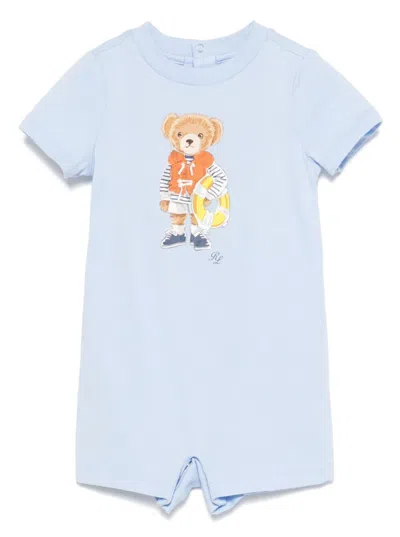 Polo Ralph Lauren Babies' Ss Cn Shortl-one Piece-shortall In Blu