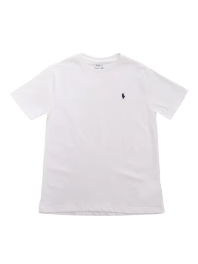 Polo Ralph Lauren Pony Logo T-shirt In Bianco