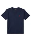 Polo Ralph Lauren Big Boys Cotton Jersey V-neck T-shirt In Cruise Navy