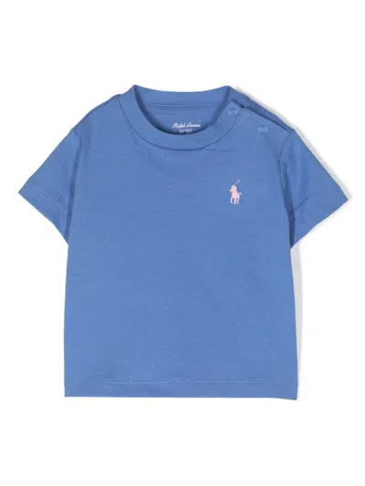 Polo Ralph Lauren Babies' Ss Cn Tops T-shirt In Pink