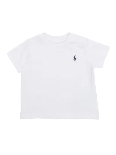 Polo Ralph Lauren Babies' Ss Cn-tops-t-shirt In White