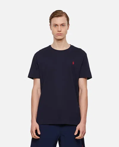 Polo Ralph Lauren Cotton Jersey T-shirt Custom Slim-fit In Blue