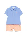 Polo Ralph Lauren Polo Pony-embroidered Shorts Set In Multicolour
