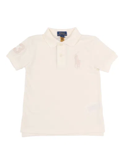 Polo Ralph Lauren Ss Kc-tops-knit In Neutral