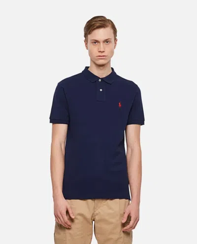 Polo Ralph Lauren Ss Knit Polo In Blue