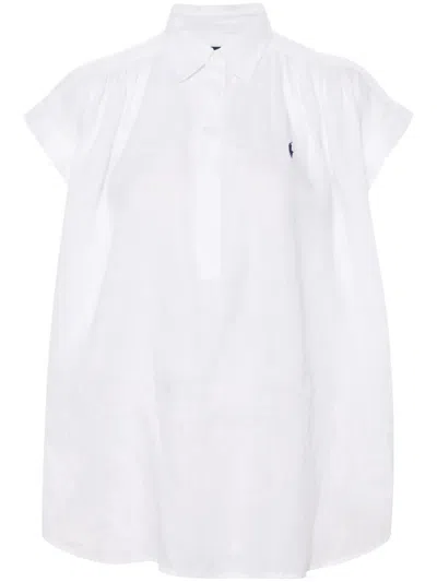 Polo Ralph Lauren Ss Lra St Short Sleeve Button Front Shirt In White