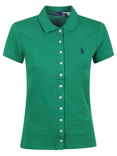 Polo Ralph Lauren Ss Msh Bt Pl-short Sleeve-polo Shirt In Kayak Green