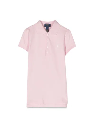 Polo Ralph Lauren Kids' Ss Polo Shir-tops-knit In Pink