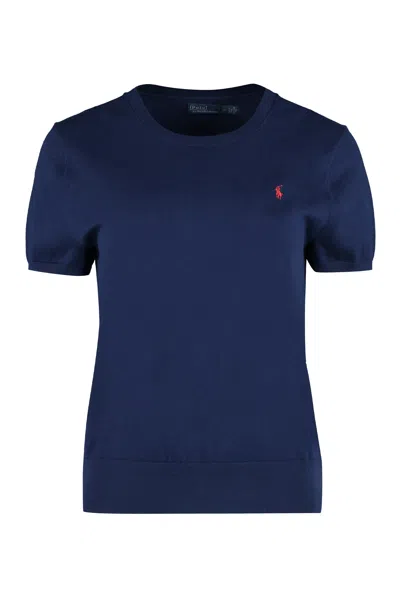 Polo Ralph Lauren Ss Short Sleeve Pullover In Blue