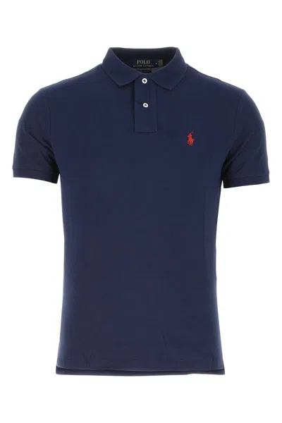 Polo Ralph Lauren Sskccmslm1-short Sleeve-knit In Blue