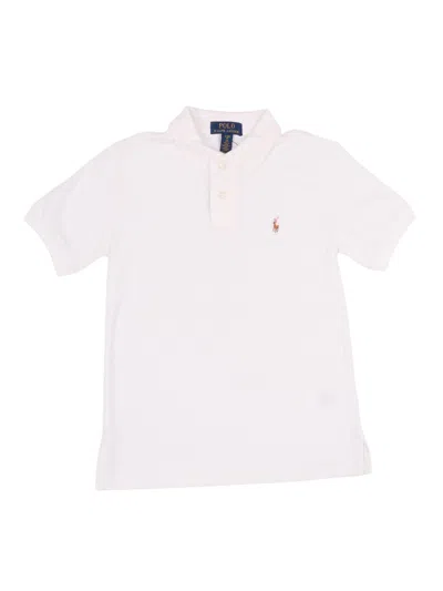 Polo Ralph Lauren Sskcmultppm1-knit Shirts-polo Shirt In White